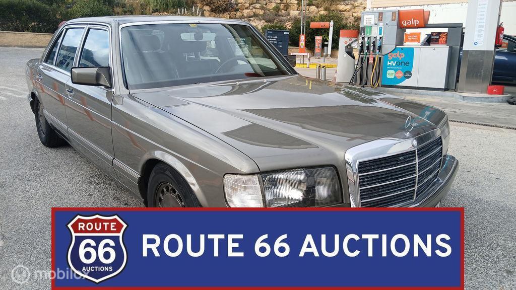 Mercedes-Benz 560 SEL | 1988 | Route 66 Auctions, Auto's, Overige carrosserieën, Zwart, Mercedes-Benz, Bedrijf