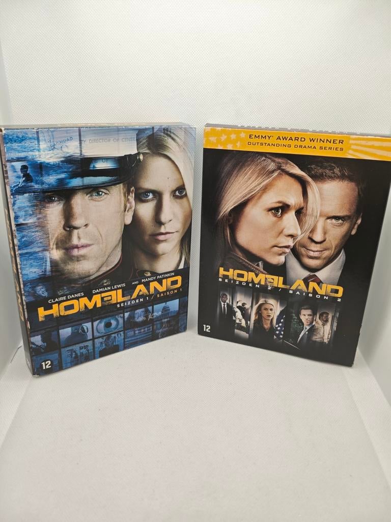 Homeland seizoen 1 en 2 dvd box, Vanaf 12 jaar, Ophalen of Verzenden, Zo goed als nieuw