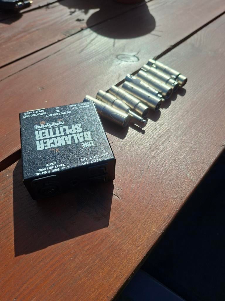 Audio verlopen XLR en Line Balancer Splitter, Ophalen of Verzenden