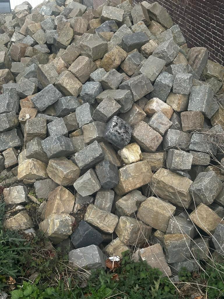 Rechthoekige Profier kasseien - Gebruikt, Ophalen, Gebruikt, Natuursteen, Klinkers