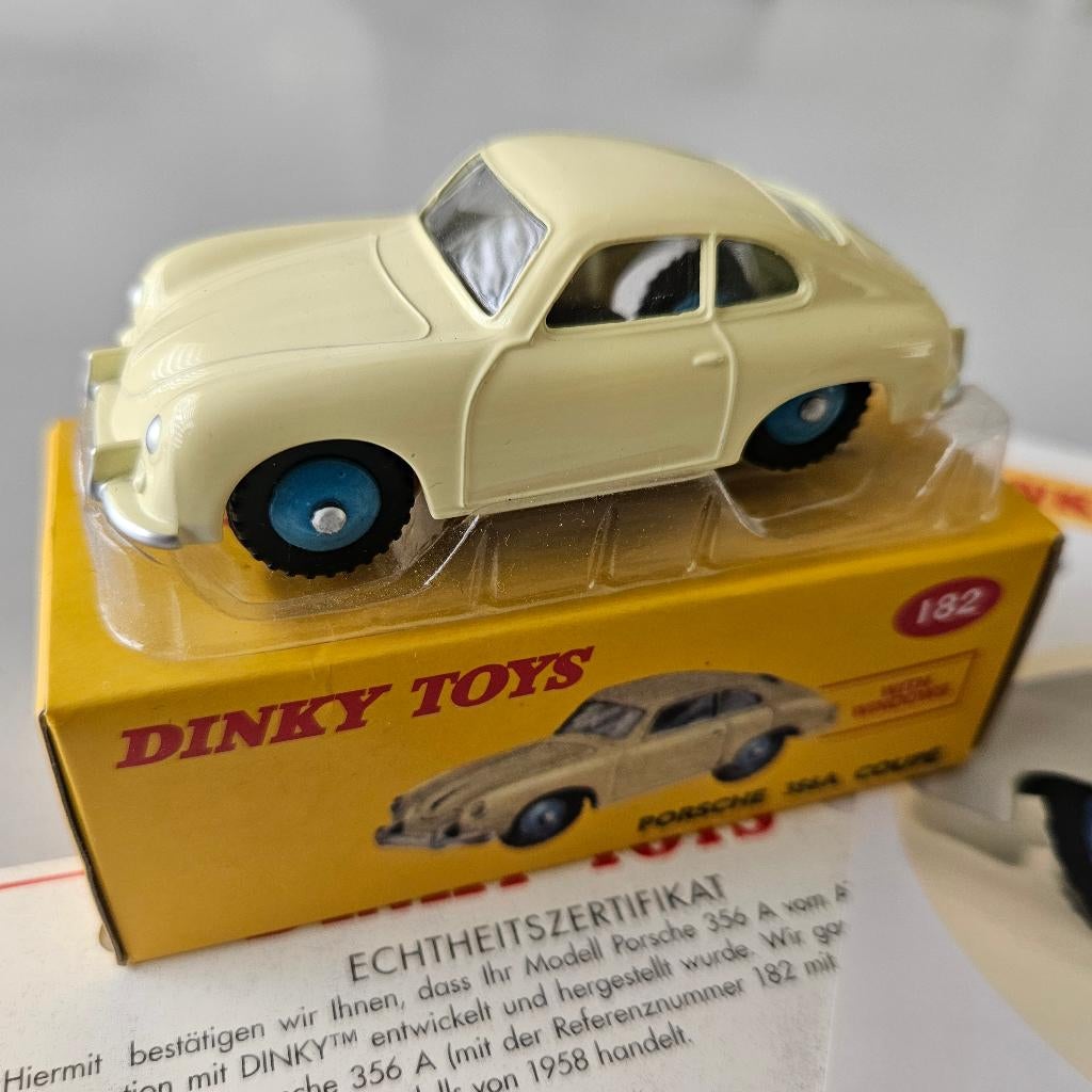 DINKY TOYS/ATLAS: PORSCHE 356A  nr. 182, Ophalen of Verzenden, Zo goed als nieuw, Auto, Dinky Toys