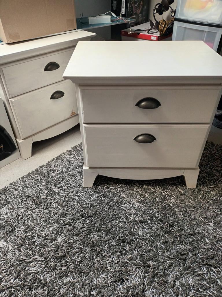 Te koop 2 nachtkastjes in Steenwijk, Ophalen, Gebruikt, Minder dan 45 cm