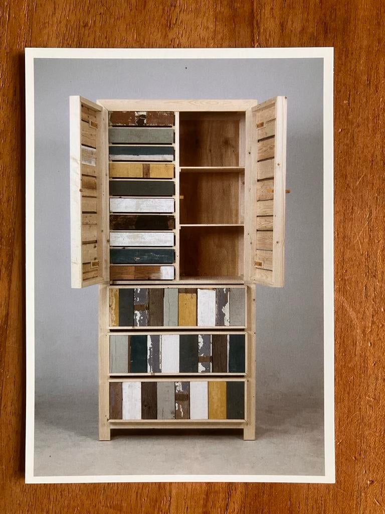 Piet Hein Eek Klassieke Sloophouten Kast - 1990, Ophalen of Verzenden, 1980 tot heden, Ongelopen, Overige thema's