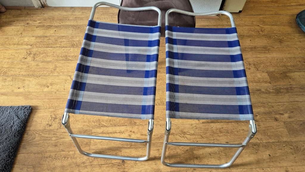 Crespo Voetenbankje 2 stuks, Ophalen of Verzenden, Campingmeubel-accessoire