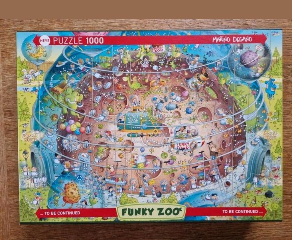 Heye.  Funky Zoo. Cosmic Habitat., Ophalen of Verzenden, 500 t/m 1500 stukjes, Gebruikt