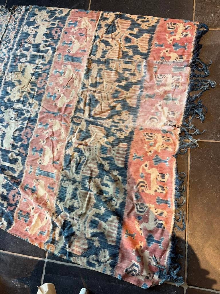 Antiek Toraja Sekomandi Ikat Ceremonieel Doek, Ophalen of Verzenden