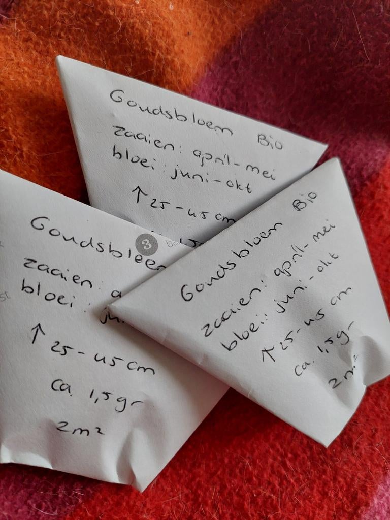 BIO Goudsbloem zaden, Ophalen of Verzenden, Voorjaar, Volle zon, Zaad