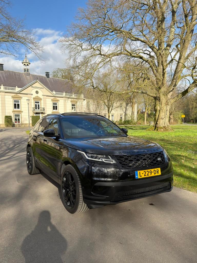 Range Rover Velar P250 R-Dynamic SE 2020 Santorini Black, Auto's, Zwart, 4 cilinders, Range Rover Velar, Leder