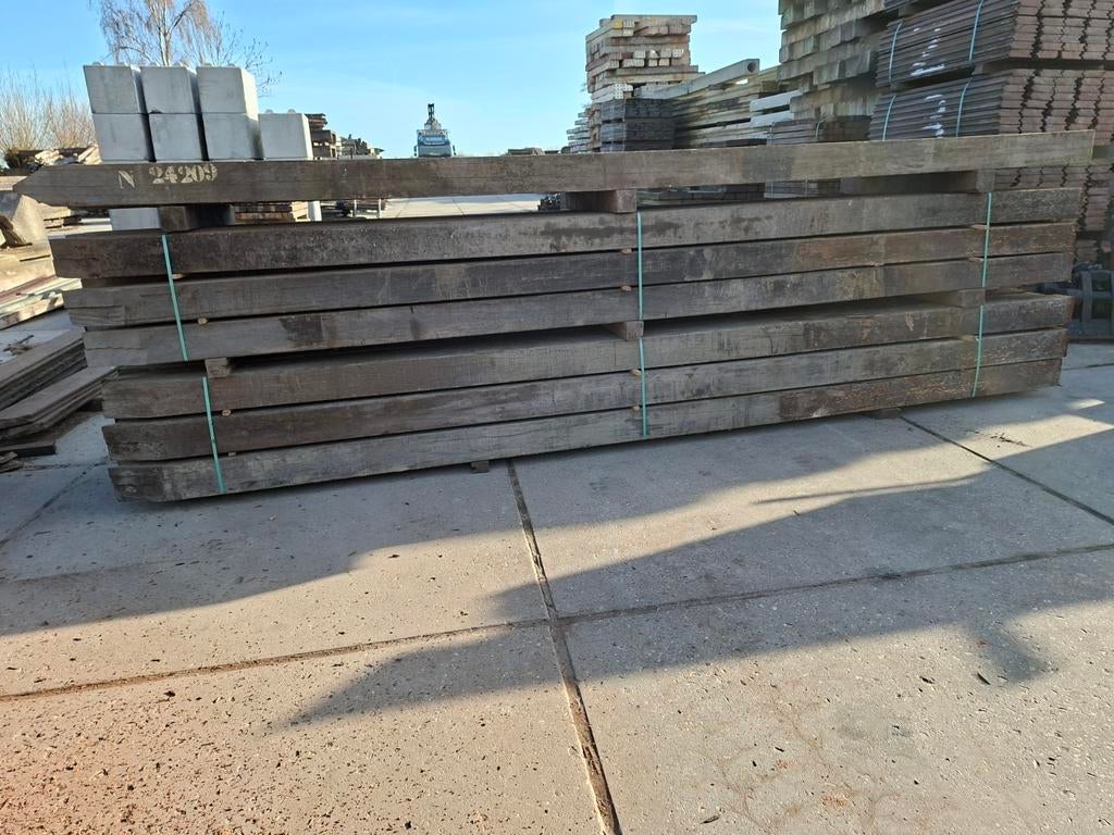 Hardhouten palen | meerpalen | azobé palen, Gebruikt, Palen, Ophalen of Verzenden, Hardhout