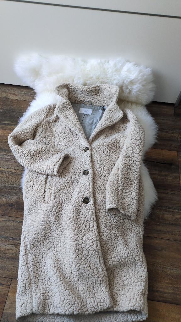 Tussen jas Teddy Costes, Beige, Maat 42/44 (L), Ophalen of Verzenden, Zo goed als nieuw