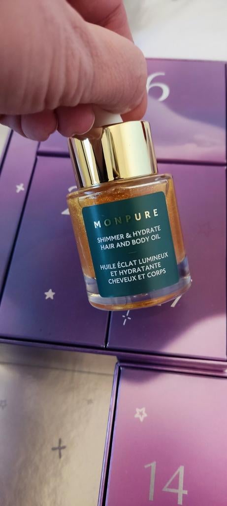 Monpure Shimmer & Hydrate Haar- en Lichaamsolie 30ml, Ophalen of Verzenden, Nieuw