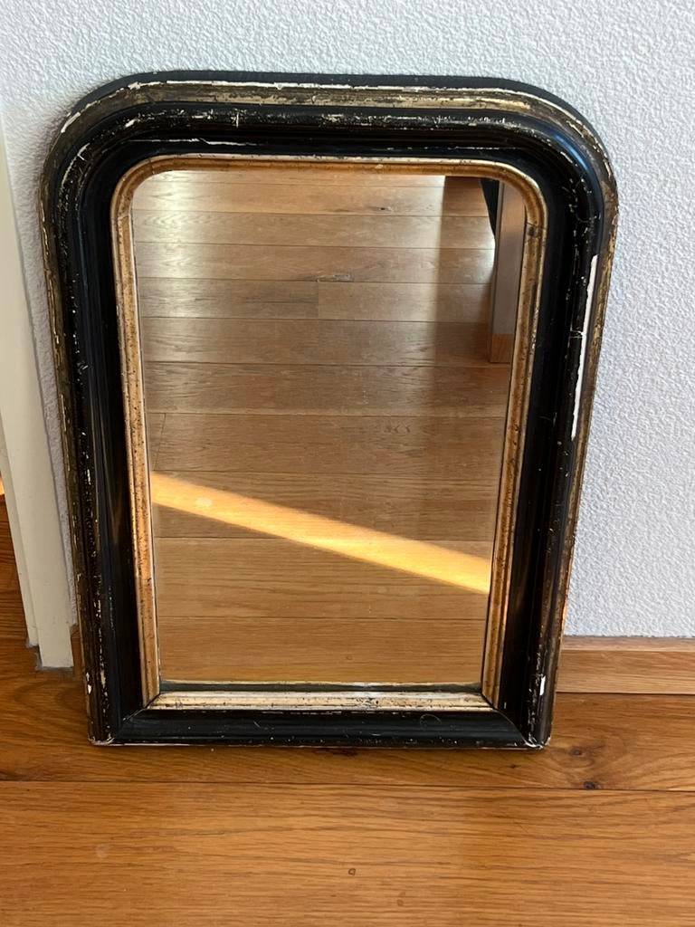 Antieke Franse spiegel Louis Philippe stijl, Ophalen, Rechthoekig, 50 tot 100 cm