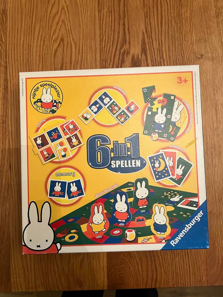 Ravensburger Nijntje 6-in-1 Spelletjesdoos, Ophalen of Verzenden, Zo goed als nieuw