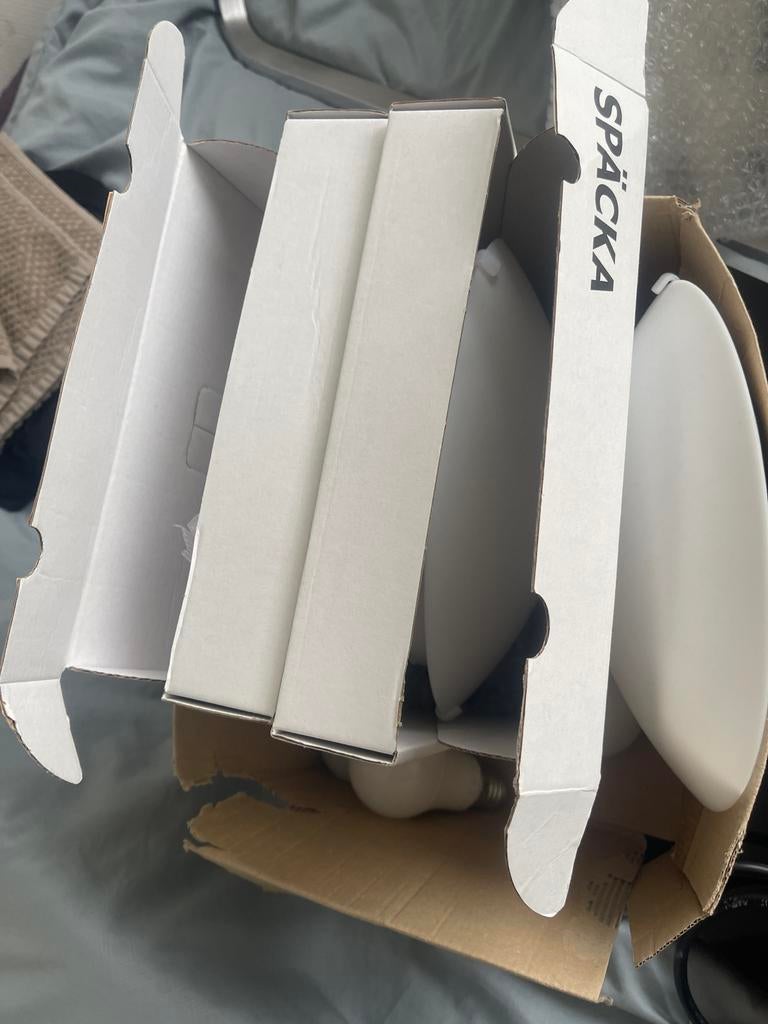 3x IKEA Spacka Plafondlampen, Ophalen, Led-lamp, Gebruikt, Minder dan 30 watt