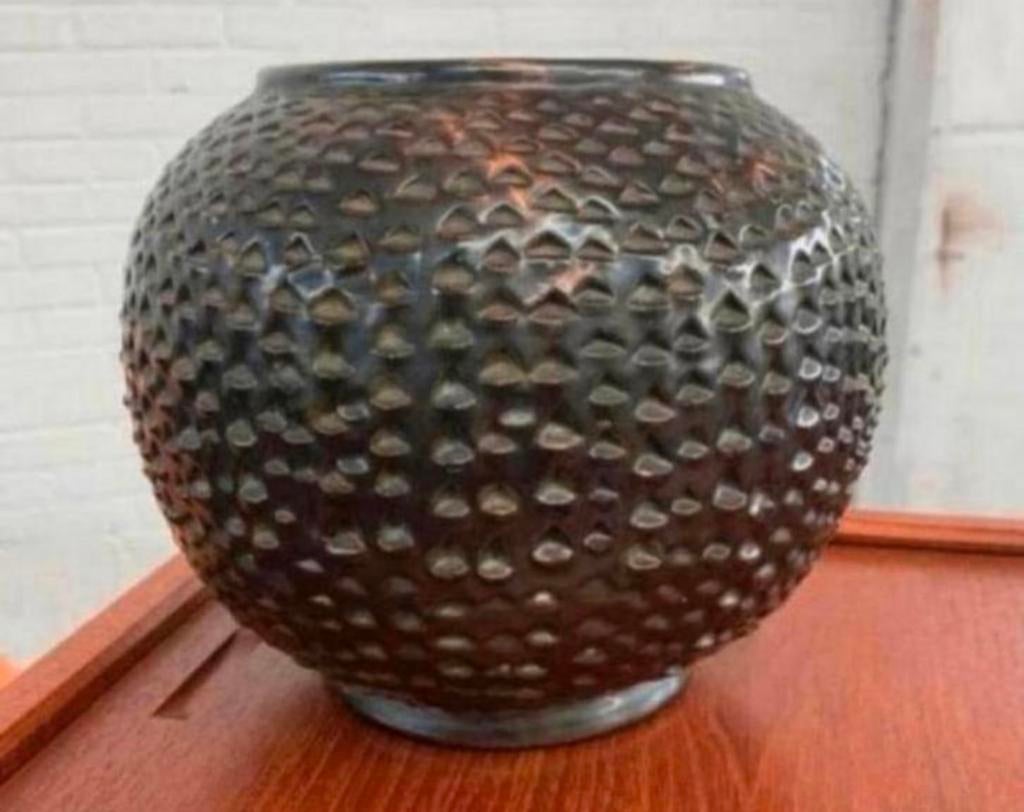 Vaas Deense aardewerk keramiek Samsø Danmark vaas jaren 60., Huis en Inrichting, Woonaccessoires | Vazen, Ophalen of Verzenden