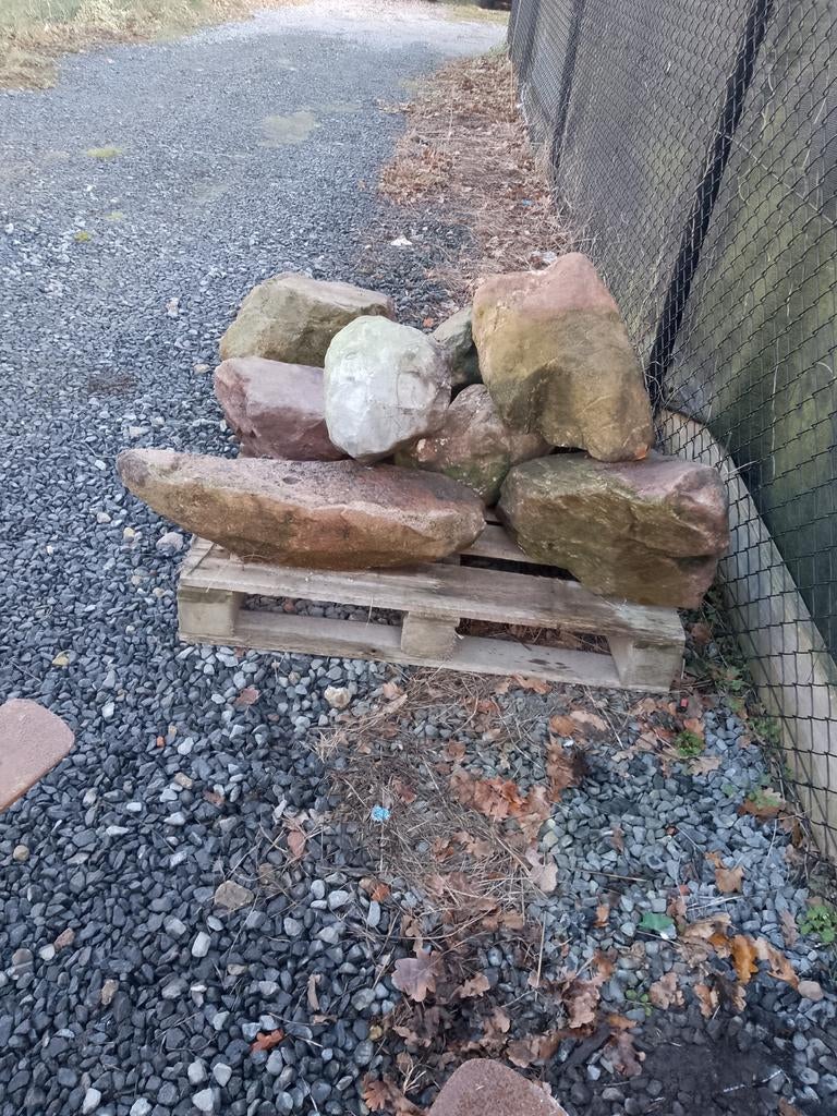 Sierstenen zwerfstenen sierkeien zwerfkeien, Tuin en Terras, Grind, Keien en Split, Ophalen, Gebruikt, Multi, Overige typen