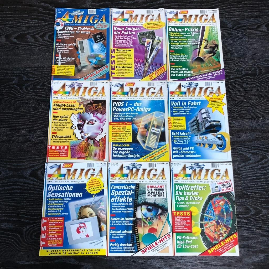 Partij Vintage Amiga Games Magazines Deutsch, Computers en Software, Vintage Computers, Ophalen of Verzenden, Commodore