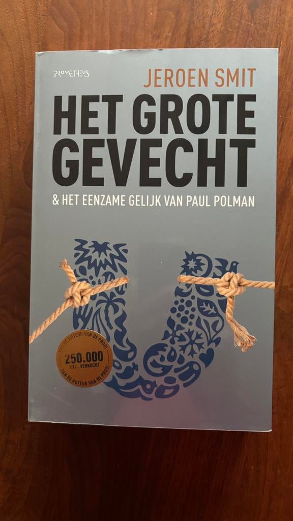Boek: “Het Grote Gevecht” Jeroen Smit, Verzenden, Zo goed als nieuw, Nederland