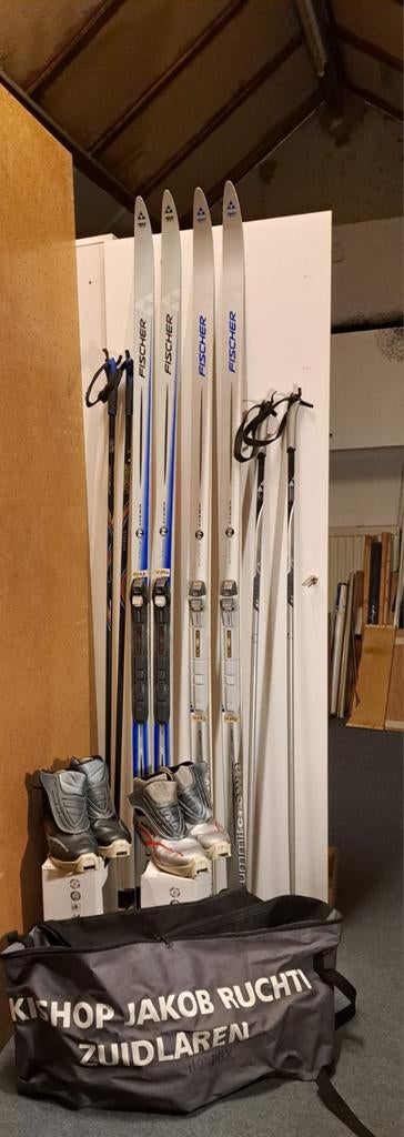 Langlauf ski's compleet met toebehoren, Sport en Fitness, Ophalen, 160 tot 180 cm, Ski's, Fischer