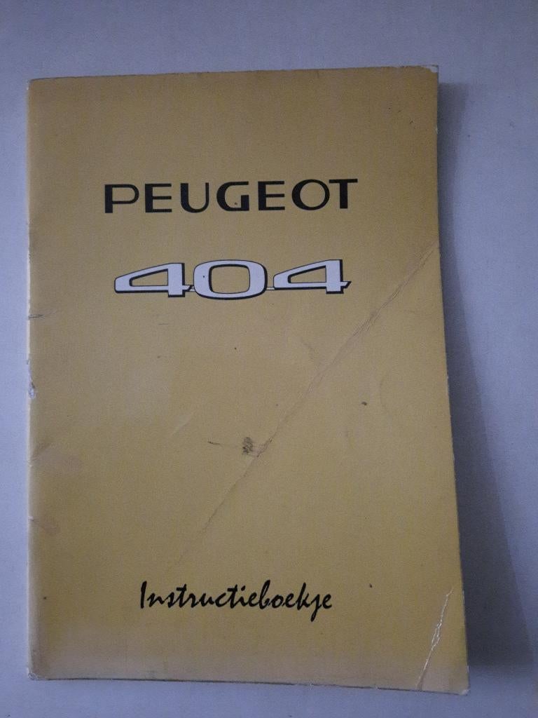 Handleiding instructieboekje Peugeot 404, Ophalen of Verzenden