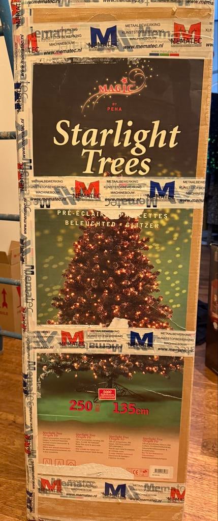 Kunstkerstboom met lichtjes - 135cm, Diversen, Ophalen of Verzenden, Gebruikt