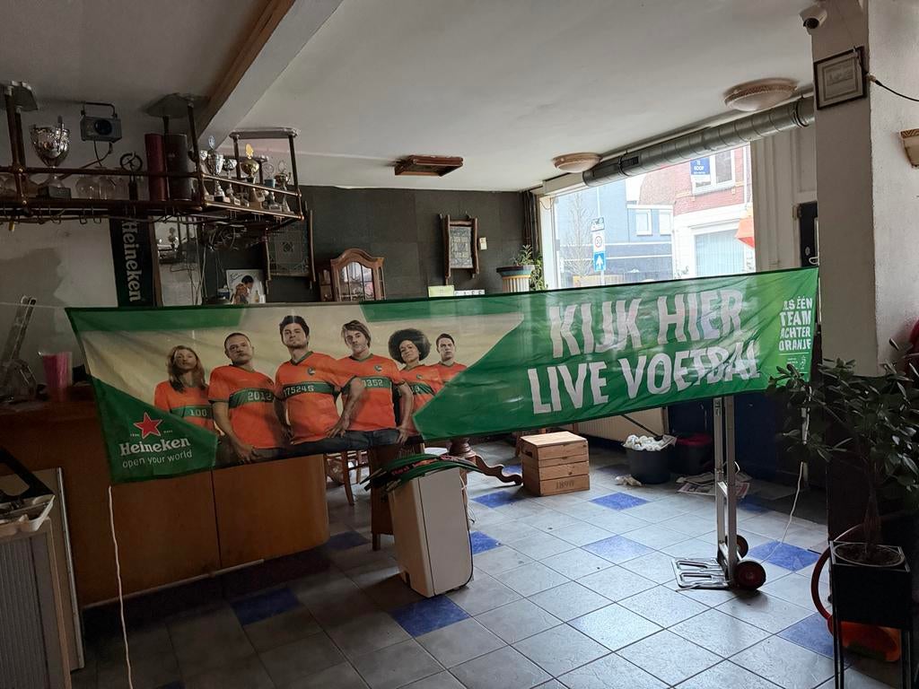 Vlag aankondiging live voetbal, Diversen, Vlaggen en Wimpels, Ophalen of Verzenden
