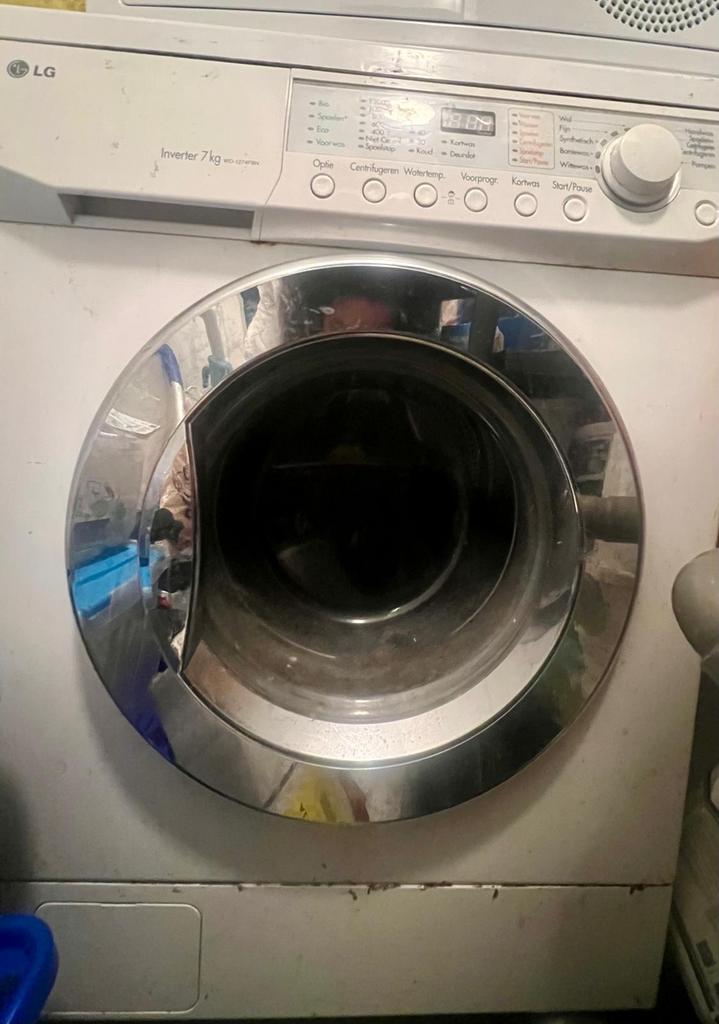 Defecte LG Wasmachine - Onderdelen of Reparatie, Ophalen, Voorlader, Niet werkend, Kort programma