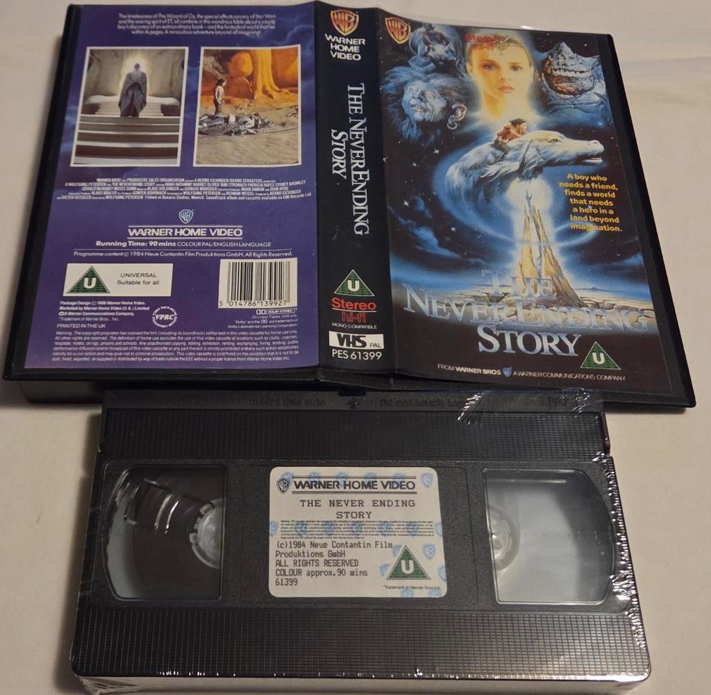 The Neverending Story Sealed VHS Fantasy IMPORT, Alle leeftijden, Ophalen of Verzenden, Nieuw in verpakking