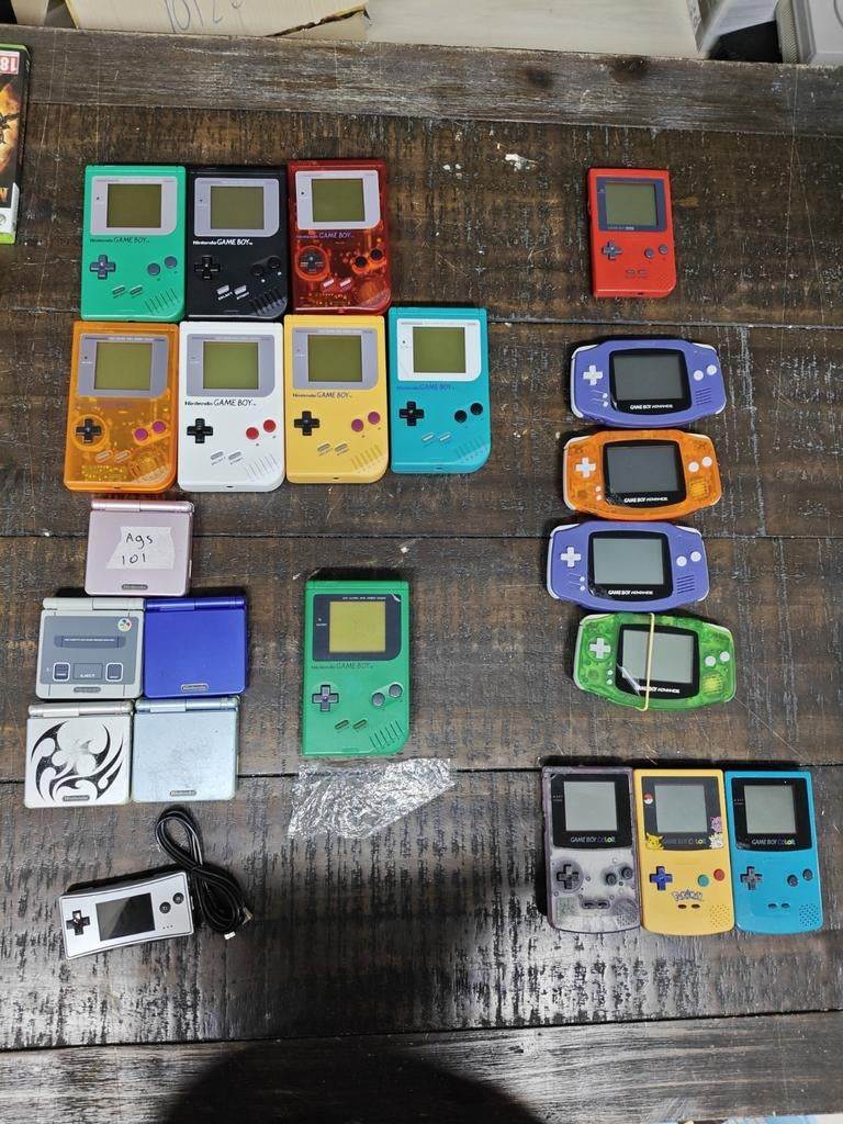Gameboy Classic, Pocket, Color, Advance, Advance SP, Micro, Spelcomputers en Games, Spelcomputers | Nintendo Game Boy, Gebruikt