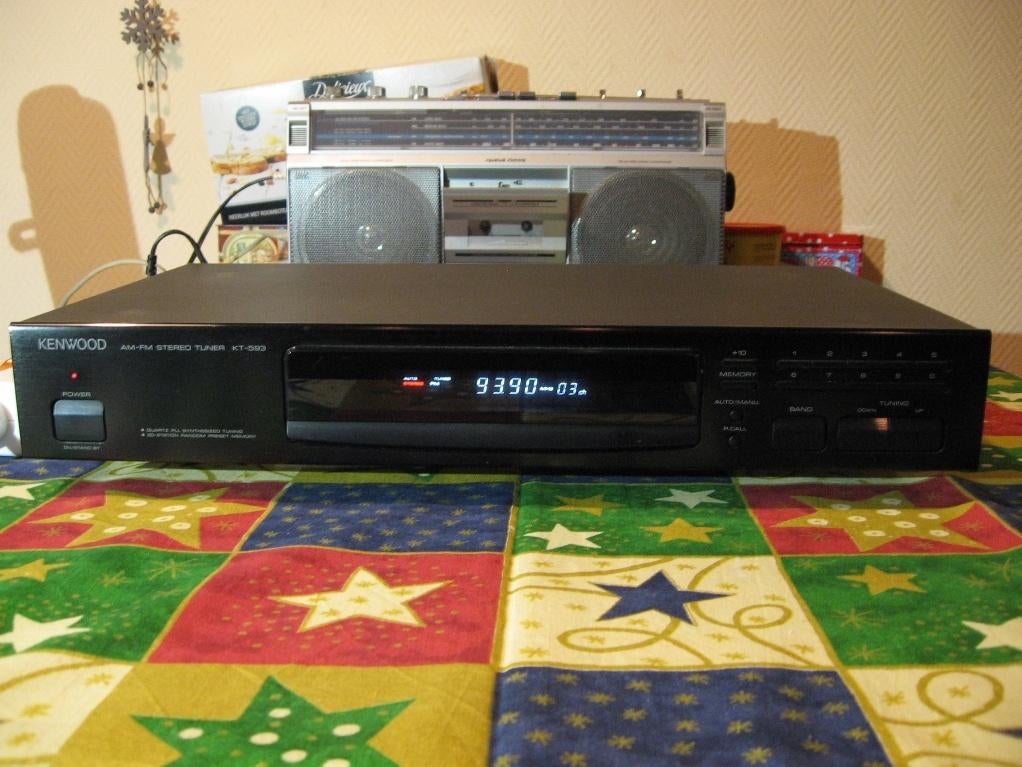 Kenwood KT-593 tuner serviced, Ophalen of Verzenden, Gebruikt