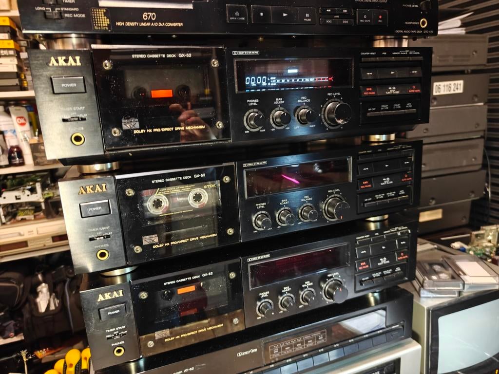 Akai GX-52 Cassettedeck super geluid, Ophalen of Verzenden, Akai