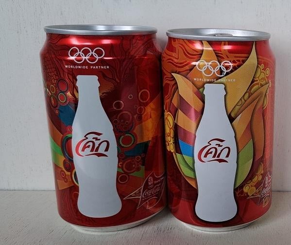 Coca-Cola Blikkenset Thailand Olympische Spelen Beijing 2008, Verzamelen, Ophalen of Verzenden, Gebruikt, Verpakking
