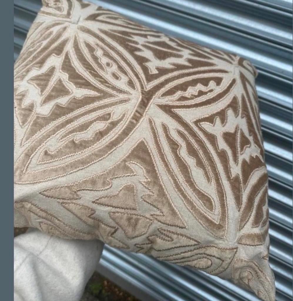 Diga Colmore Kussen 50x50, Ophalen of Verzenden, Zo goed als nieuw, Beige, Vierkant