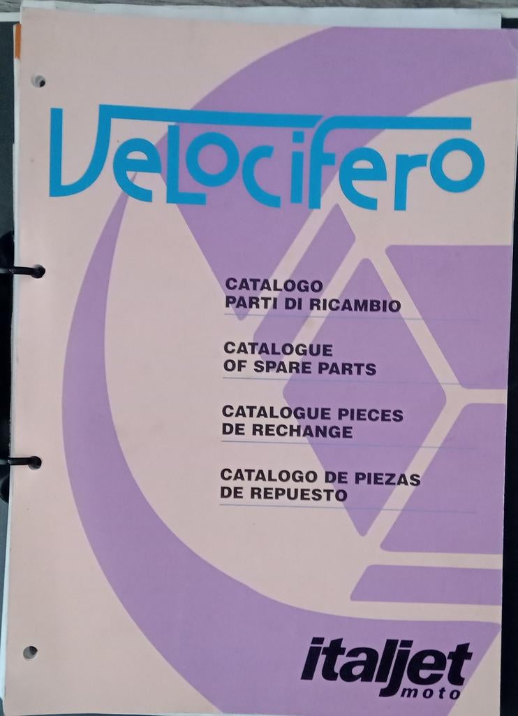 Onderdelenlijst Italjet Velocifero, Fietsen en Brommers, Ophalen of Verzenden