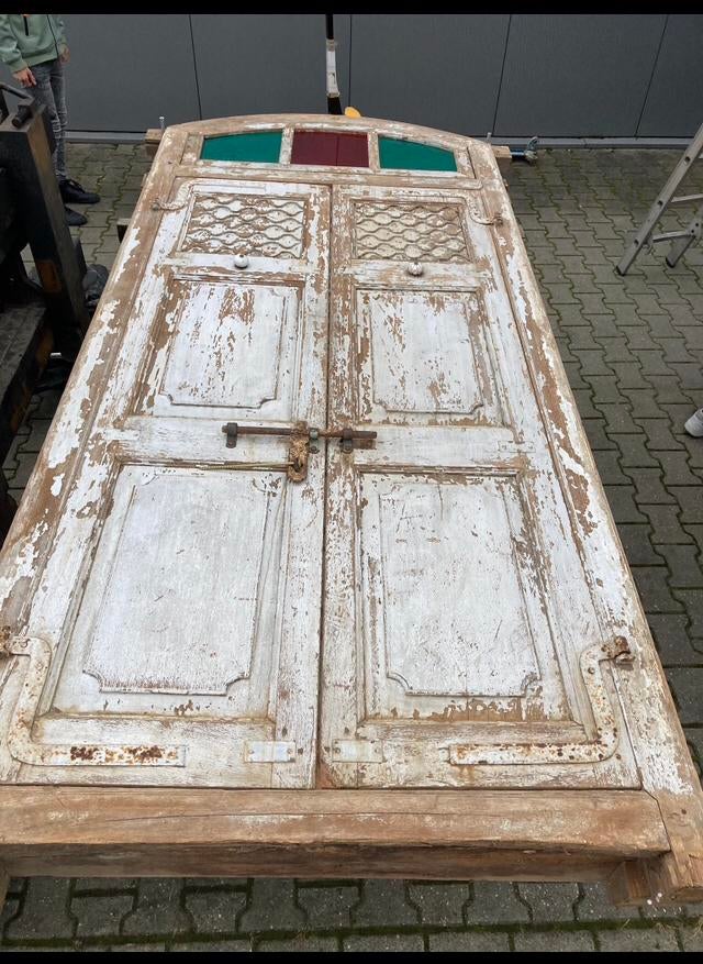 Oude poort deuren, Ophalen, Zo goed als nieuw, Binnendeur, 200 tot 215 cm