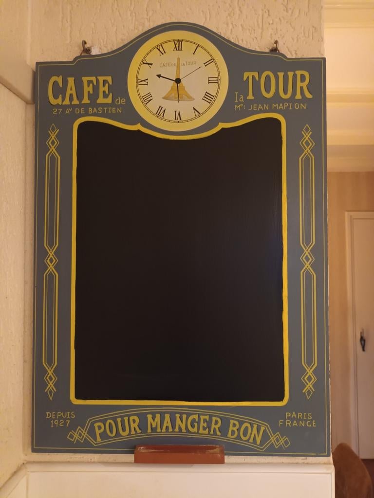 Frans Krijtbord - Keuken/Bar Decoratie,  goed schrijfbaar, Ophalen of Verzenden, Zo goed als nieuw