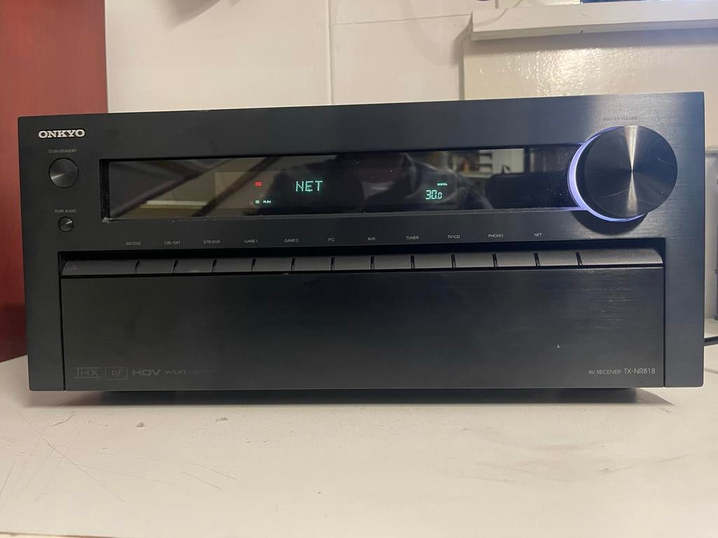 Onkyo TX-NR818 Receiver - Defect HDMI Board, Ophalen, Niet werkend, 120 watt of meer, Onkyo