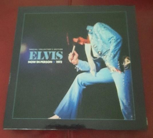 Elvis Now in person ftd box boek met 4 cd's, Ophalen of Verzenden, 1960 tot 1980, Zo goed als nieuw