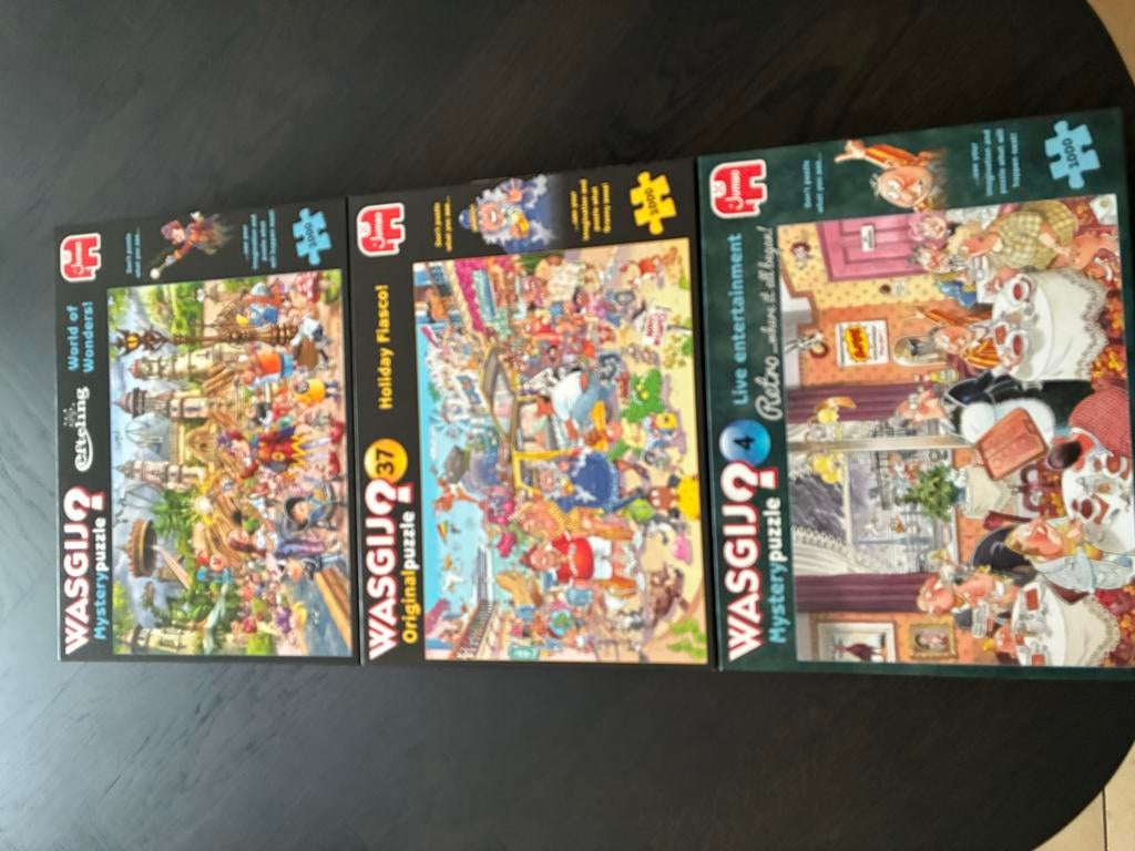 Wasgij Puzzels - 3 stuks, Ophalen, 500 t/m 1500 stukjes, Zo goed als nieuw, Legpuzzel