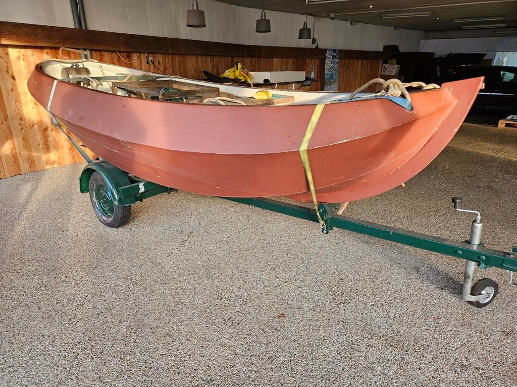 Frysk boatsje diesel sloepje., Watersport en Boten, Open zeilboten, Binnenboordmotor, Overige typen, Diesel, Ophalen of Verzenden