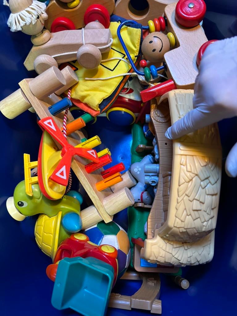 Kist vol kinderspeelgoed keurig nog, Ophalen, Zo goed als nieuw, Overige merken