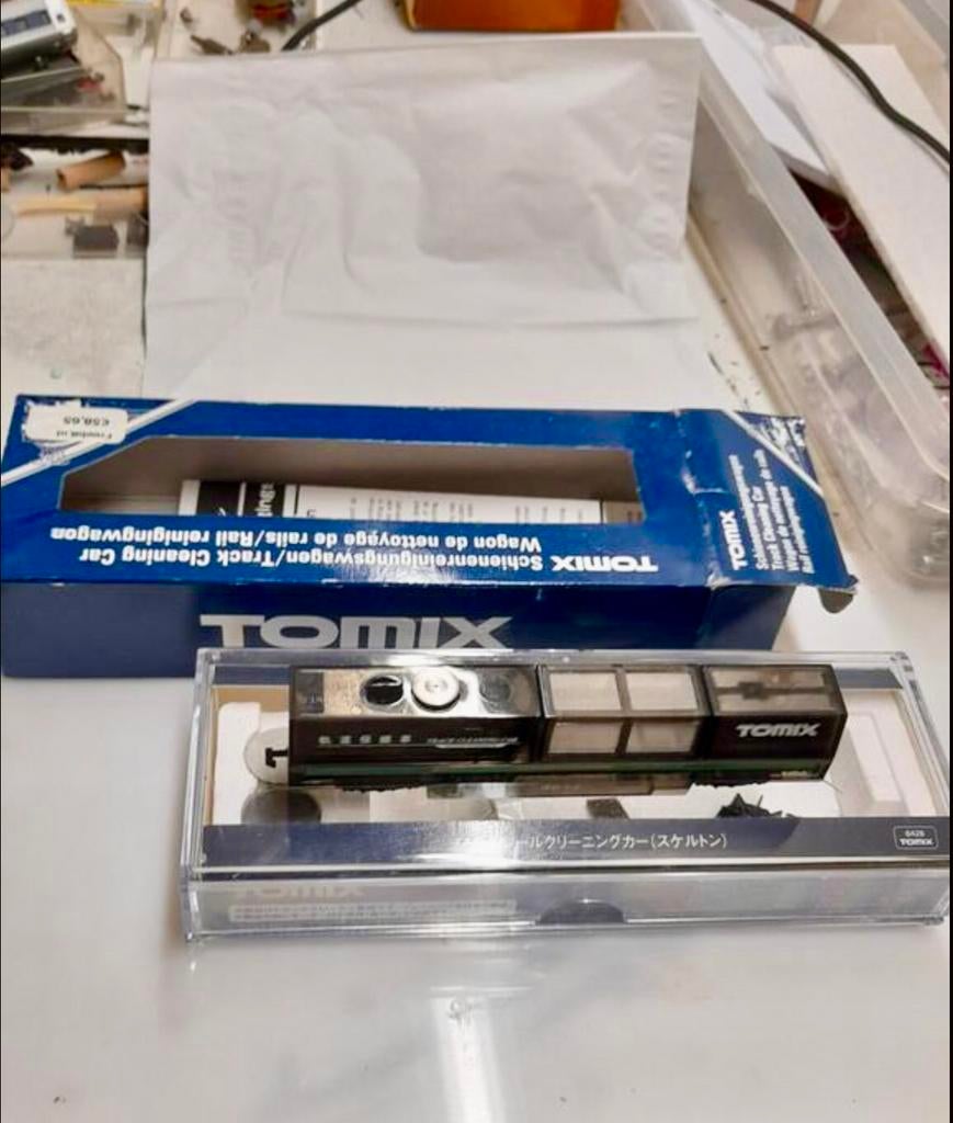Tomix schoonmaak wagon N spoor, Hobby en Vrije tijd, Modeltreinen | N-Spoor, Ophalen of Verzenden, Zo goed als nieuw, Overige typen