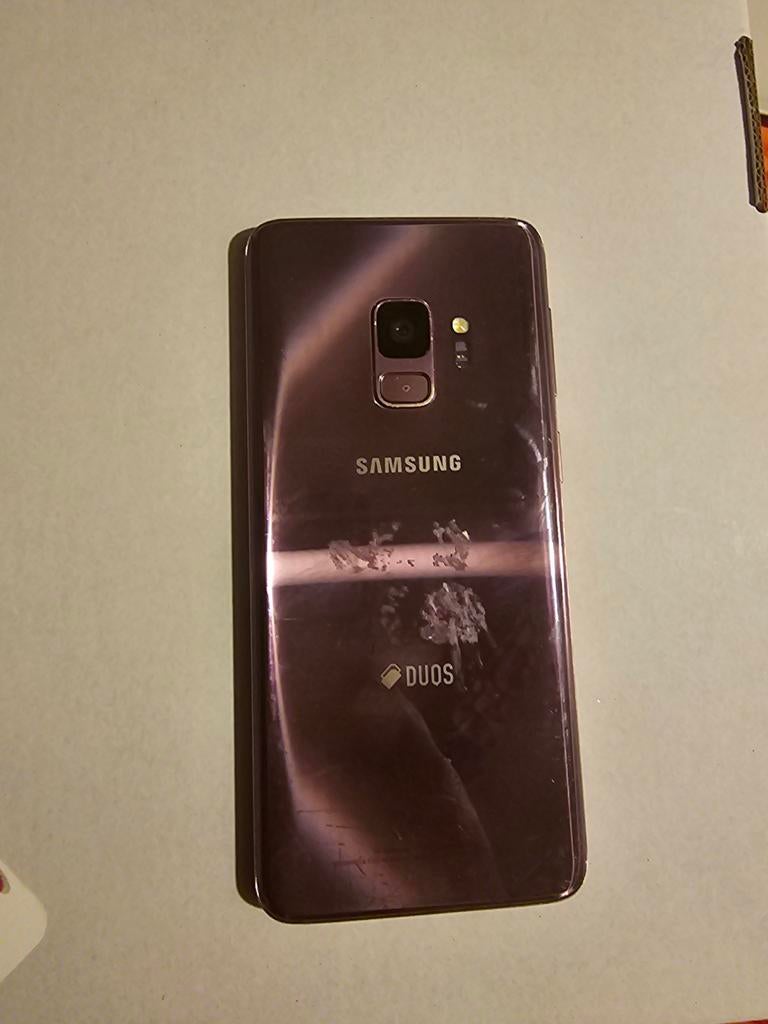 Samsung Galaxy S9 - Scherm met barst, Gebruikt, Paars, Touchscreen, Ophalen of Verzenden