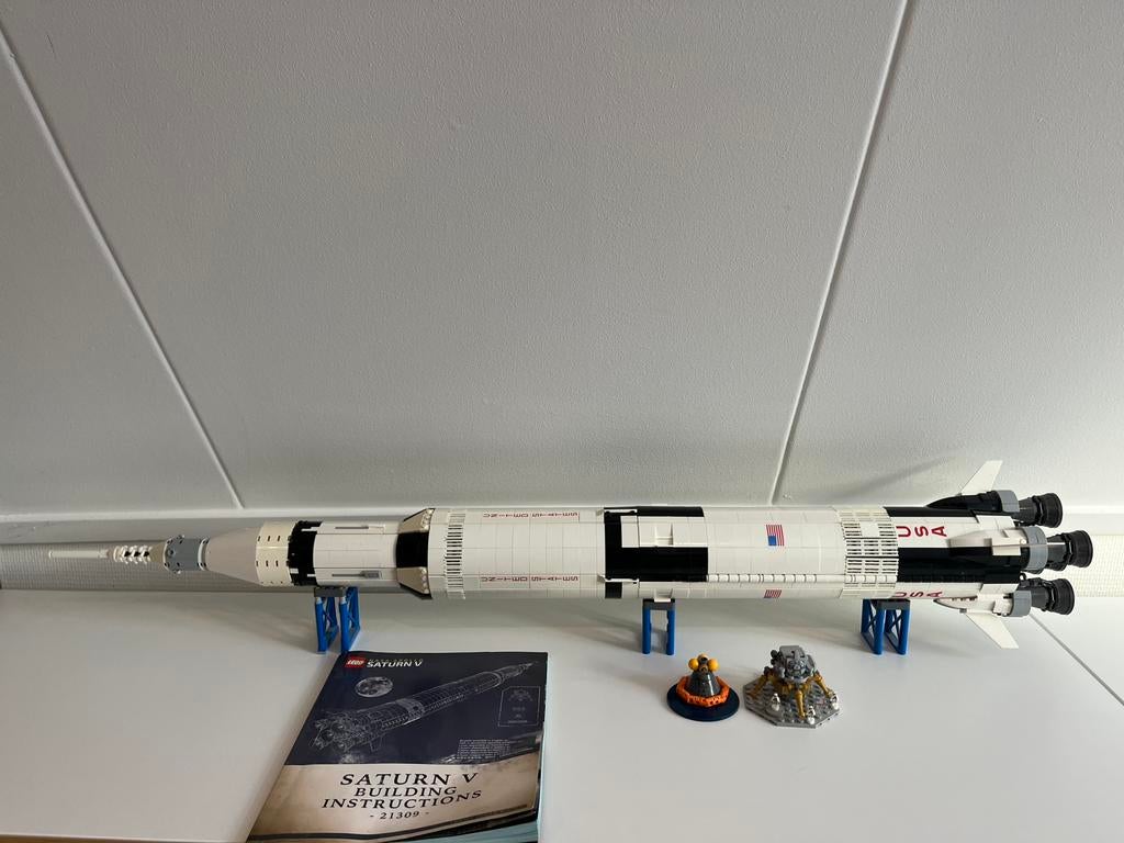 Lego ideas Nasa Apollo Saturn V 21309, Ophalen of Verzenden, Gebruikt