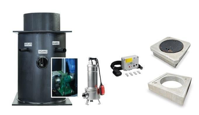 DAB Pompput PE612 compleet (600x1200mm), Ophalen of Verzenden, Nieuw, Elektrisch, Dompelpomp