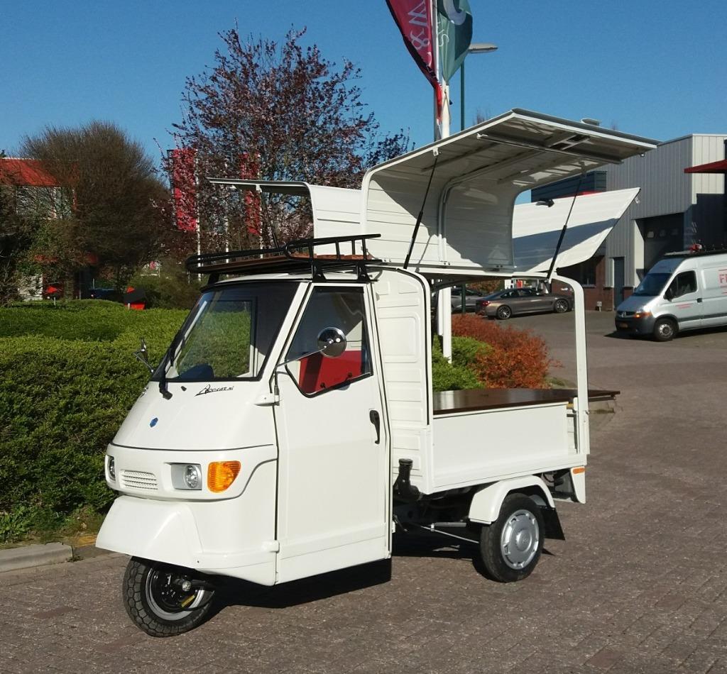 Fabrieks nieuwe Piaggio Ape Vespa Vespacar Foodtruck, Ophalen
