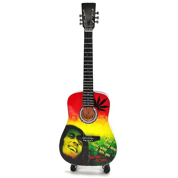 Bob marley kleuren foto miniatuur gitaar 25cm mini guitar, Info@deconoord.nl, Deco Noord, Nieuw, Ophalen of Verzenden
