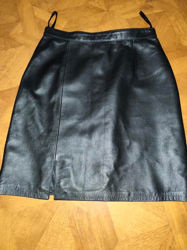 Alba Moda leren (echt leer ) rok maat 36, Maat 38/40 (M), Zwart, Ophalen of Verzenden, Zo goed als nieuw