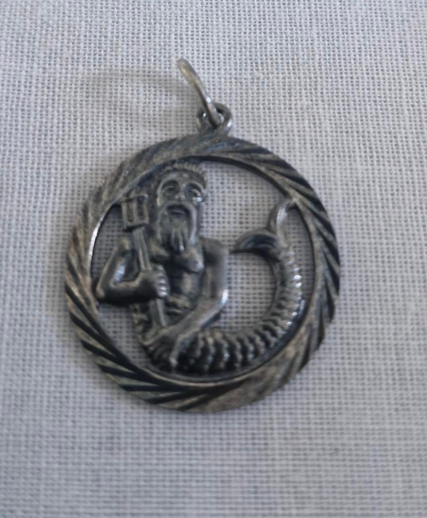 Zilveren Waterman Sterrenbeeld Hanger, Overige voorstellingen, Ophalen of Verzenden, Zo goed als nieuw, Zilver