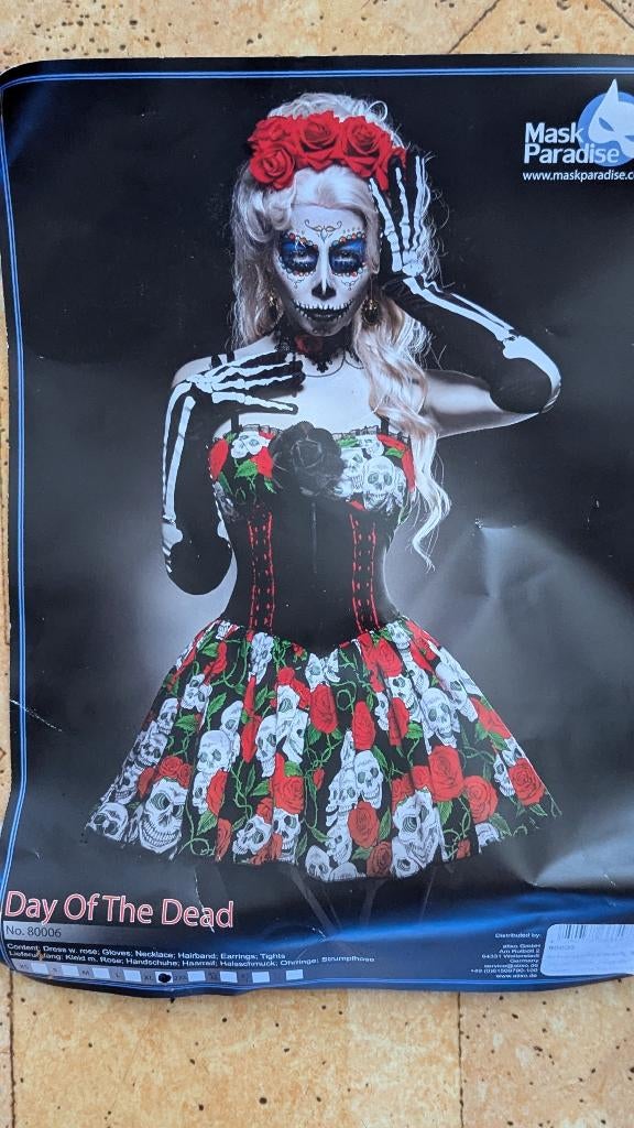 sexy danseresje haloween, Ophalen, Mask paradise, Maat 42/44 (L), Zo goed als nieuw